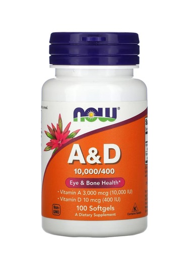 A & D 10,000/400 100 Softgels