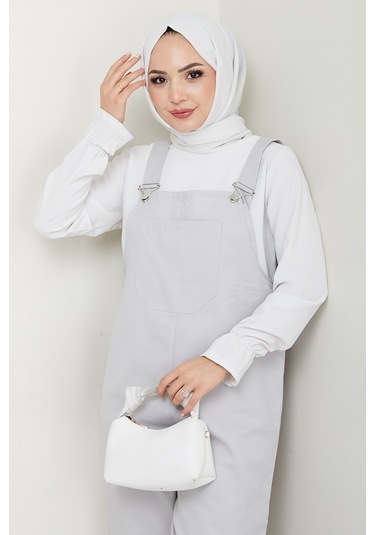 Tek Cepli Bahçıvan Tulum 1553 - Gri Gri