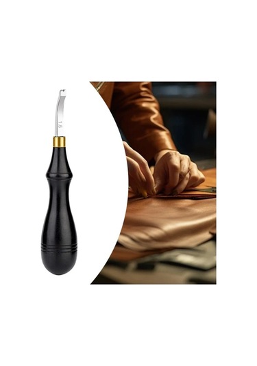 Trendooze 1.5mm Siyah Cilt Kenar Kesici Çalışma Alet Siyah