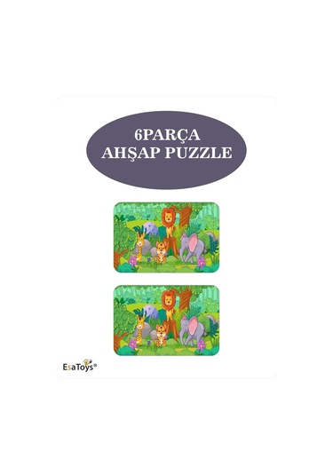 Ahşap Çocuk Puzzle 6 Parça-64