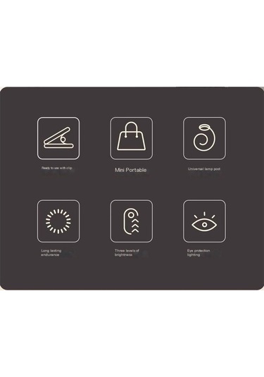 Soulader Şarjlı Led Gece Lambası, Kablosuz Taşınabilir Dekoratif Aydınlatma Gri