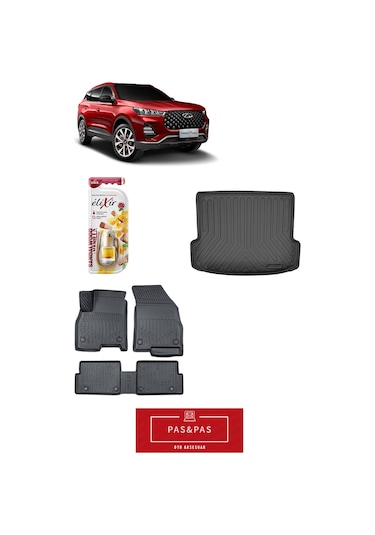 Chery Tiggo 7 Pro 2025 Model 5d Havuzlu Paspas Ve Bagaj Havuzu Set + Araç Kokusu