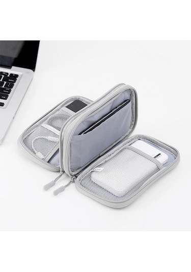 Dianbao Kulaklık Dijital Veri Kablosu Saklama Çantası Gri 1 Adet