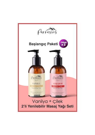 Parnassos Aromaterapi Rahatlatıcı Çilek Masaj Yağı + Vanilya Doğa
