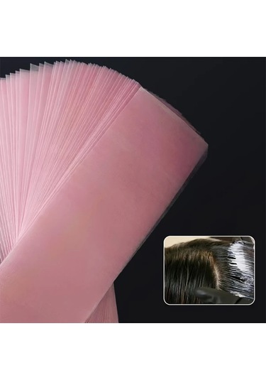 Elmpaly Pembe Saç Rengi Kağıdı - Canlı Renk Ve Kolay Kullanım İçin Salon Kalitesi Ayrım Şeritleri Pembe