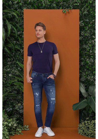 Denim Pnt 112 Koyu Mavi Jean Pantolon Mavi