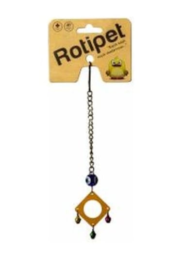 Rotipet Kuş Oyuncağı Akrilik Şekilli Sarkaç Kare