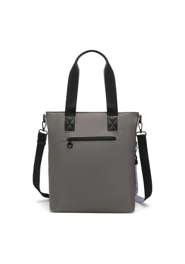 Parlak Kumaş Çapraz Askılı Kadın Omuz Çantası-2022-3248 GRİ