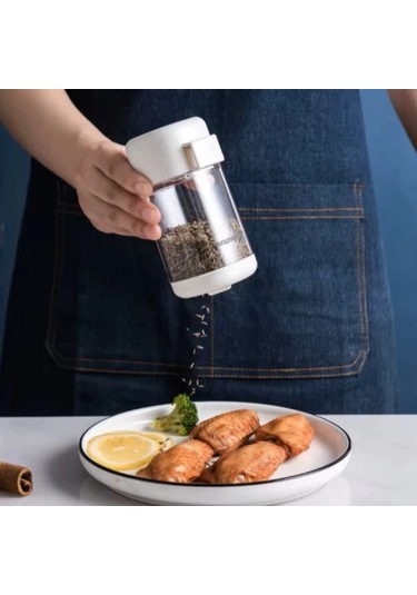 Tekli Basmalı Baharatlık Tuzluk Çok Renkli