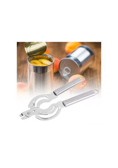 Kangvka Stainless Steel Çok Amaçlı Gıda Kavanoz Açıcı - Dişli Ağızlı, Kolay Kullanıma, Dayanıklı Mutfak Aracı Diğer