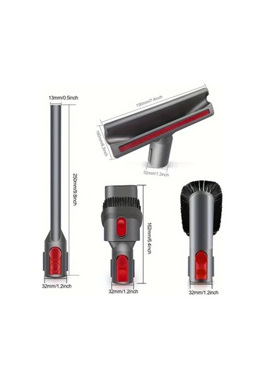 Fochsia 7pcs V7 V8 V10 V11 V15 Vakum Süpürge Parçaları Fırça Ve Hortum Seti Aksesuarları