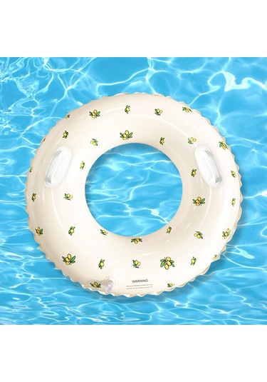 Ikkb Yeni Kalınlaşmış Açık Su Şişme Kulplu İnternet Ünlü Zeytin Yeşili Yüzme Simidi 100 Yeşil