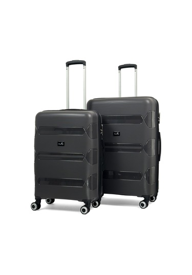 Lucas Polipropilen Kırılmaz Valiz, Orta Boy&büyük Boy Antrasit