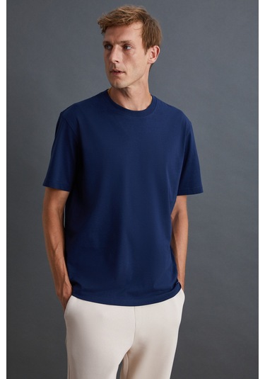 Cultıvated Erkek 3'lü Kalın Dokulu Regular %100 Organik Pamuk Bordo/lcvrt/gri T-shirt