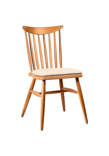 Ashbourne Ahşap Yemek Sandalyesi Ceviz - Beyaz