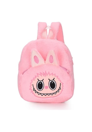 Youtek Peluş Çizgi Karakter Çantası: Yumuşak Ve Sevimli Çocuk Sırt Çantası - Pembe Pembe