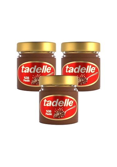 Tadelle Parça Fındıklı Kakaolu Fındık Ezmesi 200 Gr X 3 Adet