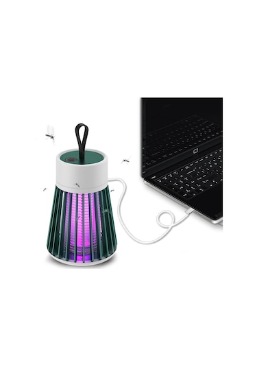 Shineyee Yeşil Usb Şarjlı Sessiz Elektrikli Enjeksiyonlu 365nm Mor Işıklı 20-100m² Ağaçlama Fonksiyonlu Evcil Ve Dış Mekan Uygun Mus Derleyici Lambası Yeşil