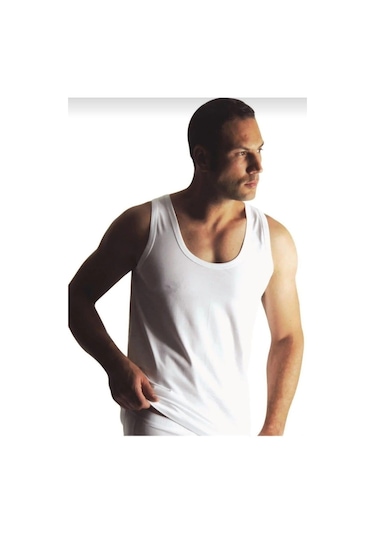 Yıldız 00 Erkek Exstra Beyaz %100 Pamuk Atlet 3 Adet 001