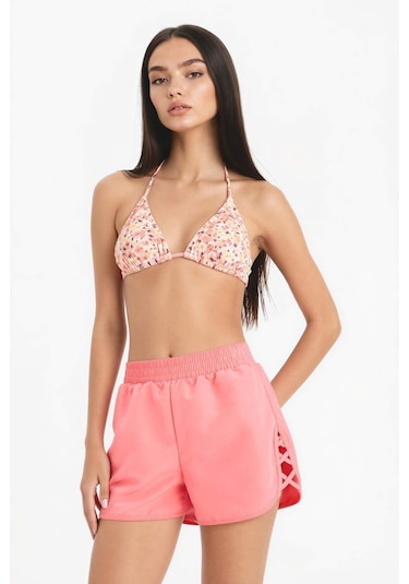 DeFacto Regular Fit Deniz Şortu-Fall in Love B7210AX25SMRD194 Kırmızı
