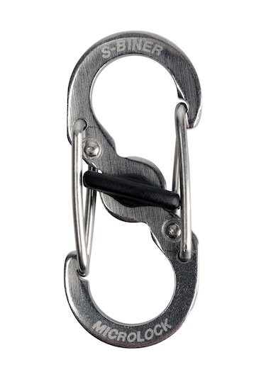 Nite Ize S-Biner Microlock Çelik Karabina 2Li Paket Gri Çok Renkli
