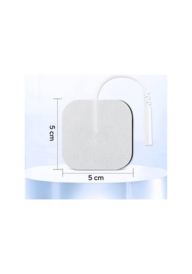 TıpTeknikMarket 5 Paket, 20 Adet Tens Elektrod Pedi 5x5 Cm Extra Güçlendirilmiş Yapışkanlı Esnek Kıvrılabilir Kumaş