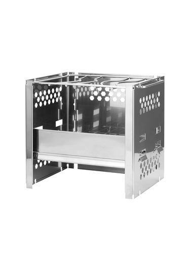 Samdoo Portatif Çelik Harçlı Çadır Ocağı - Katlanabilir Barbekü Izgarası, Çok Amaçlı Odun/kömür Isıtıcı, Piknik Ve Kamp İçin Pratik Isı Kaynağı Gümüş