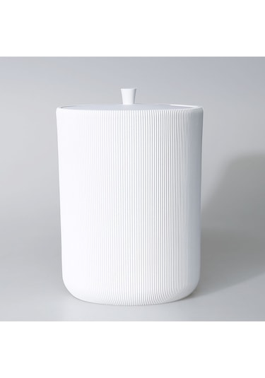 Lydia Beyaz Çöp Kovası Beyaz