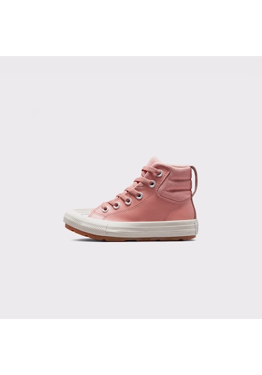 Converse Chuck Taylor All Star Berkshire Çocuk Pembe Deri Bot Düz 371523c Pembe