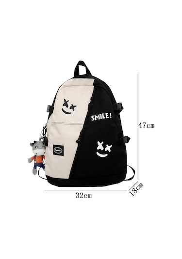 Moda Büyük Fotoğraf Kadın Severler Seyahat Kadın Kademeli Mochila Genç Sırt Beyaz Inek Bebek Ile Beyaz