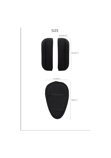 Mc.pierobaby Oto Koltuğu Kemeri Yumuşatıcı Bebek Arabası Kemer Pedi 3lü Kemer Seti