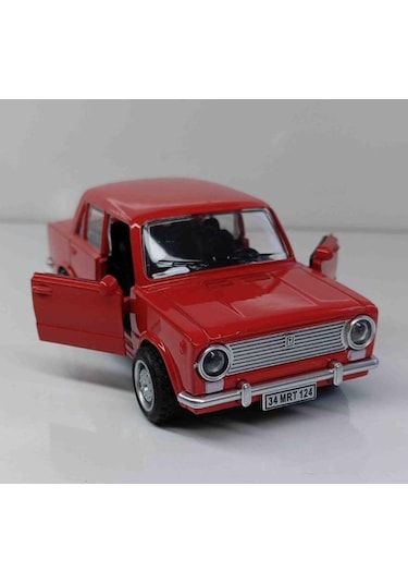 Oyuncak Metal Model Araba 1/36 Çek Bırak Kırmızı Hacı Murat 124