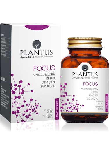 Plantus Focus Takviye Edici Gıda 60 Kapsül