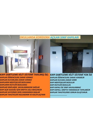 Okil Kapı Sabitleme Kilidi Üçgen Anahtarlı N11.692