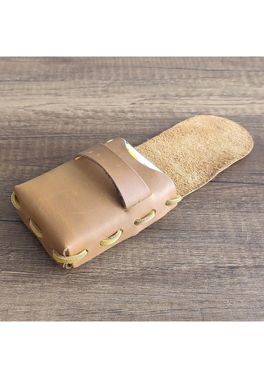 Sumerian Leather Craft  Deri Sigara Kılıfı Taba
