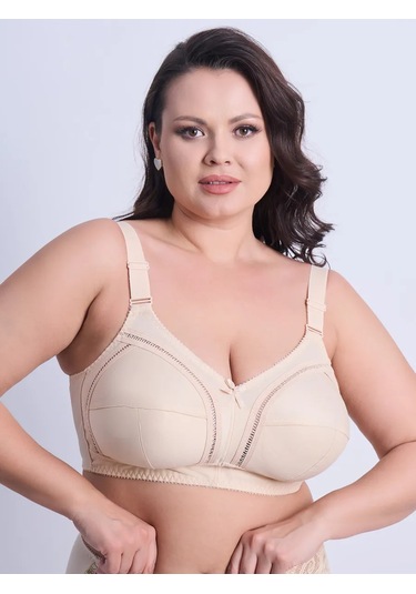 Sim Sim Büyük Beden Kadınlar İçin Korsesiz Sütyen 268024091 Bej