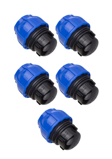 Kaplin Boru Kör Tapa Sonlandırma 32mm - 5 Adet