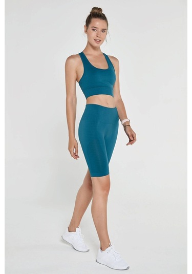 Jerf Gela Şekillendirici Sport Biker Tayt Petrol