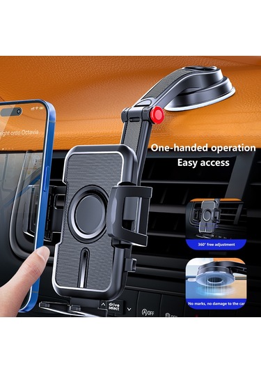 Cbtx Global Araba Vantuz Telefon Tutacağı Hava Firar Kontrol Paneli Ön Cam Telefon Montajı