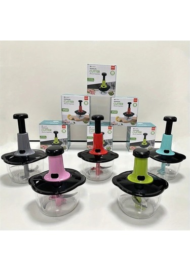 Userfriendly11 Yeşil Çok Fonksiyonlu El Gıda İşlemcisi 50 72oz Sebze Et Doğrama Sarımsak Ezme Yeşil