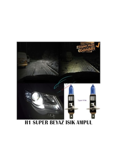 H1 Beyaz Işık Far Ampulü 12V 100W