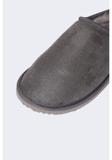 Defacto Erkek Düz Taban Slip On Ev Terliği D3087ax24wngr422 Gri