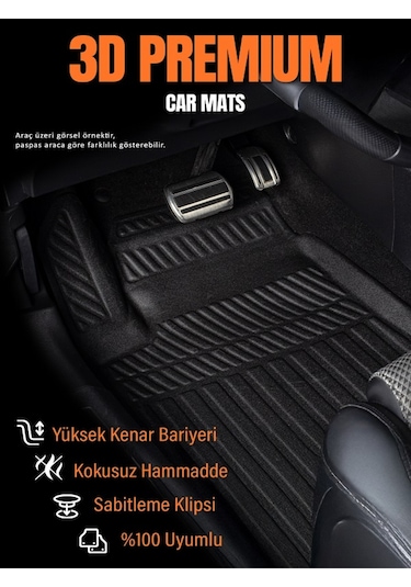 Vw Passat B6 3d Havuzlu Paspas 2005 2006 2007 2008 2009 2010 Model Kokusuz