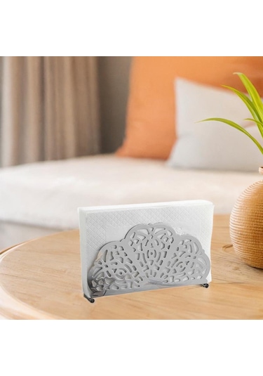 Homyl Kağıt Peçete Tutucu, Depolama Organizatör, Parti Gümüş