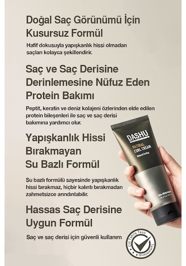 Dashu Daily Natural Curl Dalgaları Belirginleştiren Saç Şekillendirici Krem 150 ML