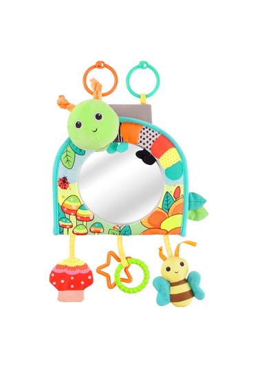 Wezone Yeni Nesil Bebek Sakinleştirici Araç Gözlüğü - Güvenli Koltuk Ve Bebek Arabası İçin Yüksek Kaliteli Yansıtır, Gri Tilki Desenli Oyuncağı