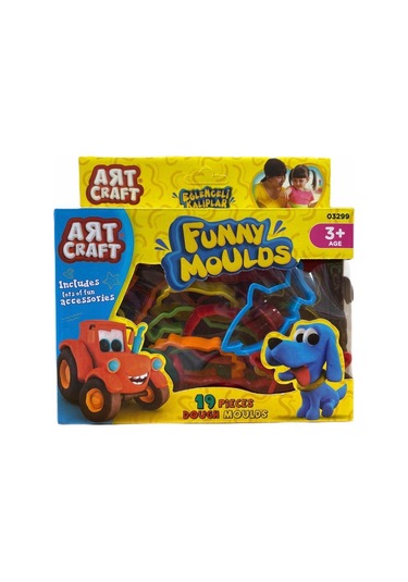 Art Craft Eğlenceli Kalıplar 19 Parça - Oyun Hamuru Şekilleri