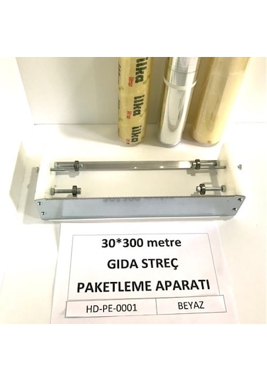 30 300 Rulmanlı Streç Kesme Aparatı + Streç Film 30 Cm'lik