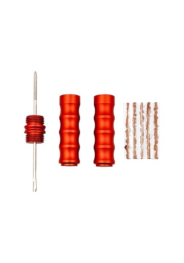 Ranyeek Dağ Ve Yol Bisikletleri İçin 2'si 1 Arada Lastik Tamir Seti - Çelik İğneli Alüminyum Kutu Çok Renkli