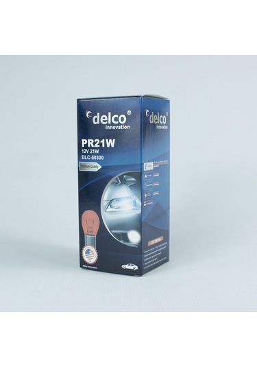 Delco U.s.a Pr21w Kırmızı Yakın Tırnak Halojen Ampul 12 Volt Bau15s 10 Adet